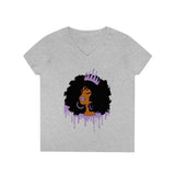 Purple Queen Ladies' V-Neck T-Shirt