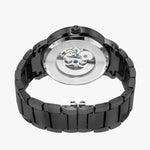 New Black Face Steel Strap Automatic Watch