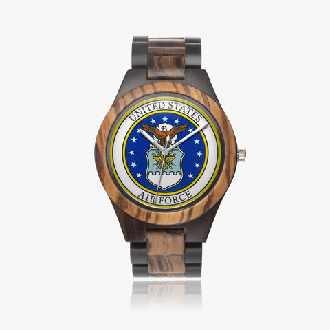 Air Force Indian Ebony Wooden Watch