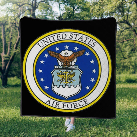 Air Force (Black) Polyester Quilt