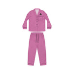 Purple Queen Front Logo Women's Satin Pajamas (AOP)