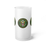 Army Frosted Glass Beer Mug