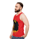 Golden Queen (Red) Unisex Tank Top (AOP)