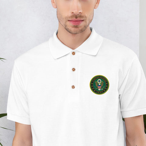 Army Embroidered Polo Shirt - Wear Freedom Wear