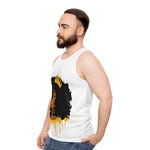 Golden Queen (White) Unisex Tank Top (AOP)