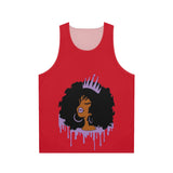 Purple Queen (Dark Red) Unisex Tank Top (AOP)