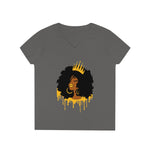 Golden Queen Ladies' V-Neck T-Shirt