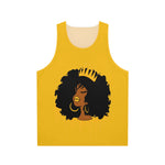 Golden Queen (Yellow) Unisex Tank Top (AOP)