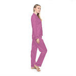 Purple Queen Front Logo Women's Satin Pajamas (AOP)