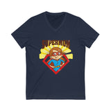 Super Mom Unisex Jersey Short Sleeve V-Neck Tee - Wear Freedom Wear