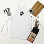 Marine Corps (Black and White logo) Embroidered Apron - Wear Freedom Wear