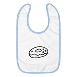 Donut Embroidered Baby Bib - Wear Freedom Wear