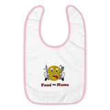 Smiley Face Embroidered Baby Bib - Wear Freedom Wear