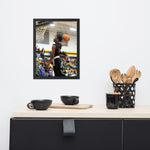 Joe Frazier Dunking Framed poster - Wear Freedom Wear