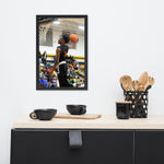 Joe Frazier Dunking Framed poster - Wear Freedom Wear