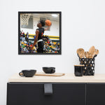 Joe Frazier Dunking Framed poster - Wear Freedom Wear