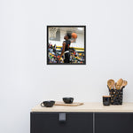 Joe Frazier Dunking Framed poster - Wear Freedom Wear