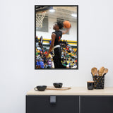 Joe Frazier Dunking Framed poster - Wear Freedom Wear