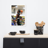 Joe Frazier Dunking Framed poster - Wear Freedom Wear