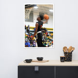 Joe Frazier Dunking Framed poster - Wear Freedom Wear