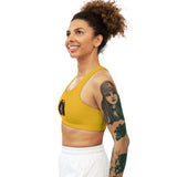 Golden Queen (Yellow) Seamless Sports Bra (AOP)