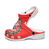 Marine Corps All Over Red Printed Clogs