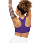 Golden Queen (Purple) Seamless Sports Bra (AOP)