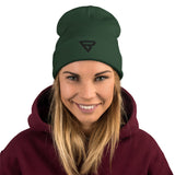 BV 2 (Black Logo) Embroidered Beanie - Wear Freedom Wear