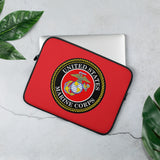 Marine Corps (Red) Laptop Sleeve