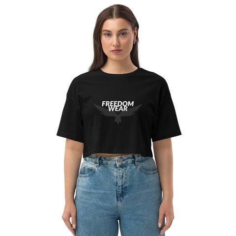 Loose drop shoulder crop top - Wear Freedom Wear