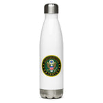 Army (White Back Ground) Stainless Steel Water Bottle - Wear Freedom Wear