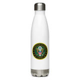 Army (White Back Ground) Stainless Steel Water Bottle - Wear Freedom Wear