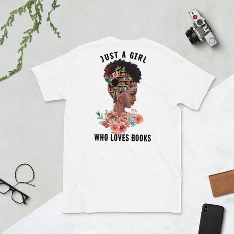 Just A Girl Who Loves Books Short-Sleeve Unisex T-Shirt