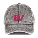 BV Support Cancer Research Vintage Cotton Twill Cap - Wear Freedom Wear
