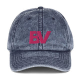 BV Support Cancer Research Vintage Cotton Twill Cap - Wear Freedom Wear