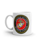 Marine Corps White glossy mug