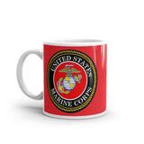 Marine Corps Red glossy mug