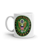 Army White glossy mug