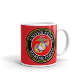 Marine Corps Red glossy mug