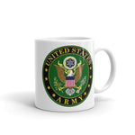 Army White glossy mug