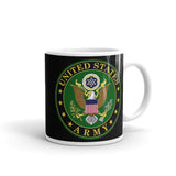 Army Black glossy mug