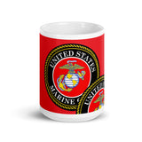 Marine Corps Red glossy mug