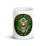 Army White glossy mug