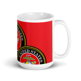 Marine Corps Red glossy mug