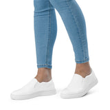 Women’s White slip on canvas shoes