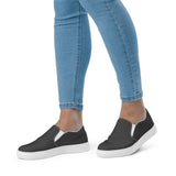 Women’s Black slip on canvas shoes