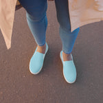 Women’s Blizzard Blue slip on canvas shoes