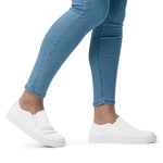 Women’s White slip on canvas shoes