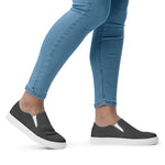 Women’s Black slip on canvas shoes